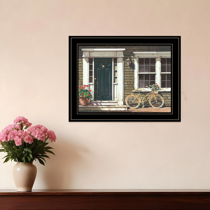 Parked Out Front 2 Black Framed Print Wall Art