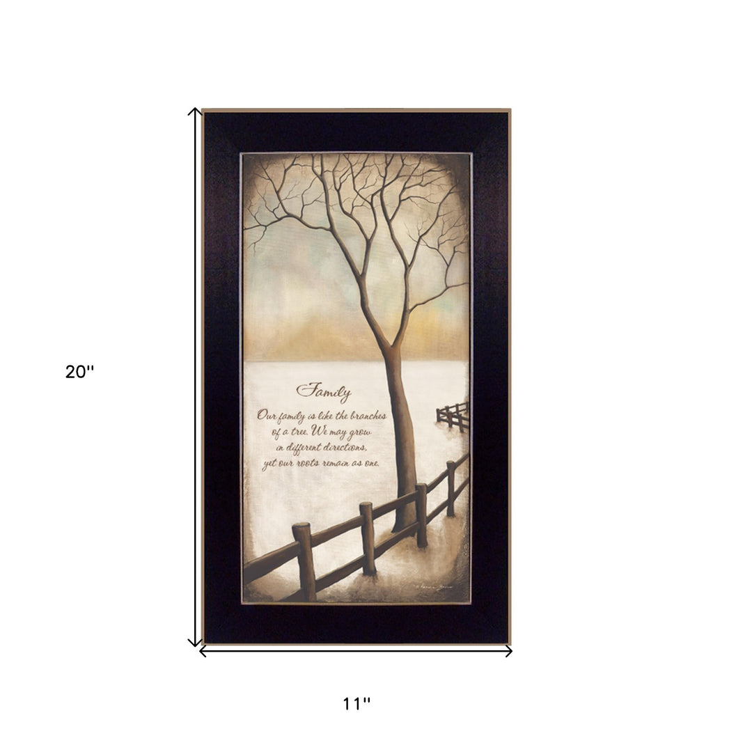 Family 2 Black Framed Print Wall Art