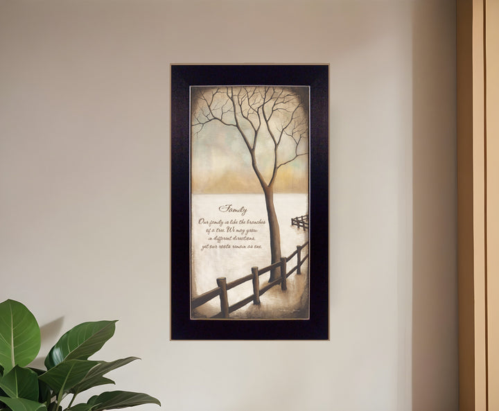 Family 2 Black Framed Print Wall Art