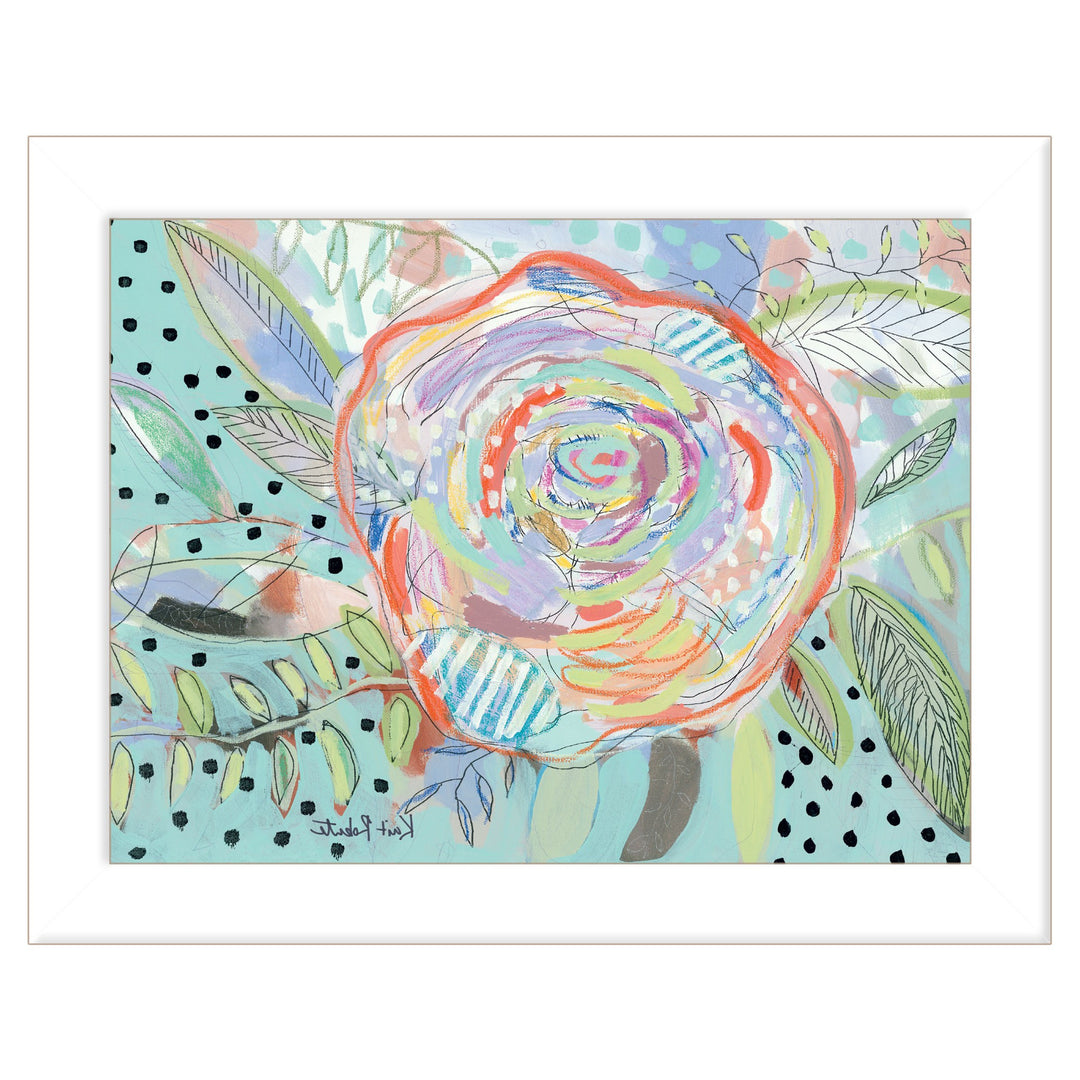 Bloom for Yourself 3 White Framed Print Wall Art