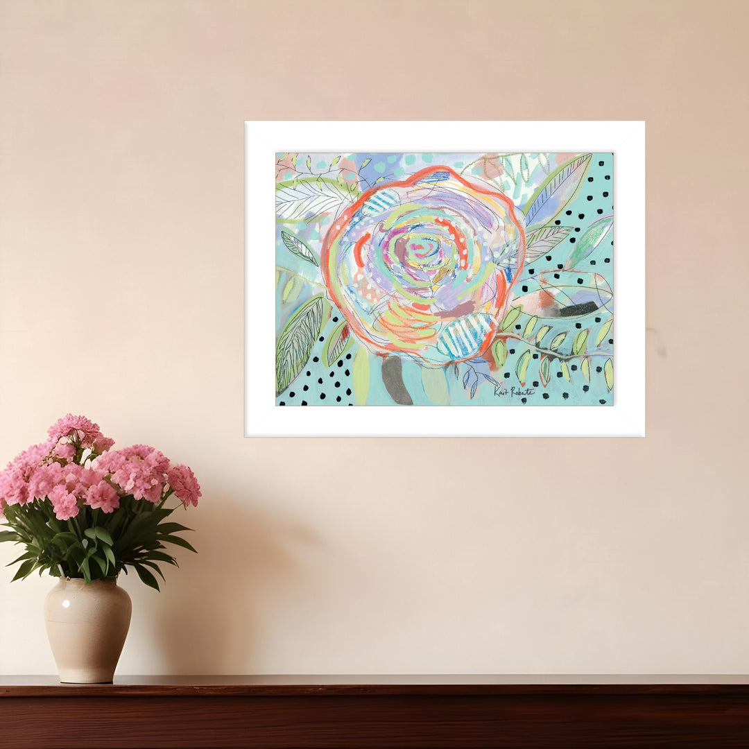 Bloom for Yourself 3 White Framed Print Wall Art