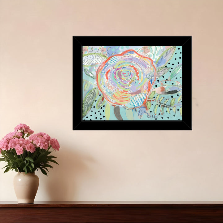 Bloom for Yourself 4 Black Framed Print Wall Art