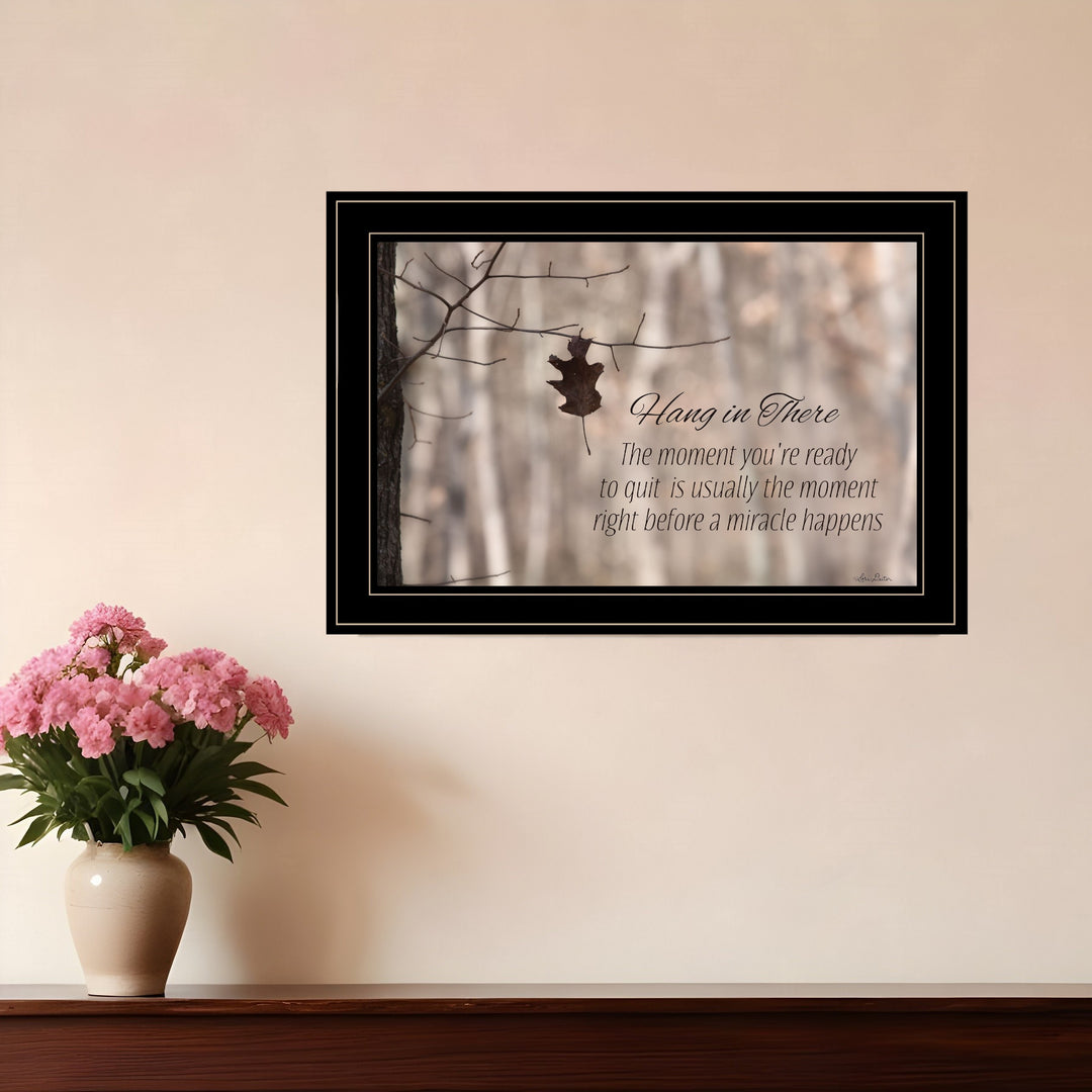 Hang in There 2 Black Framed Print Wall Art