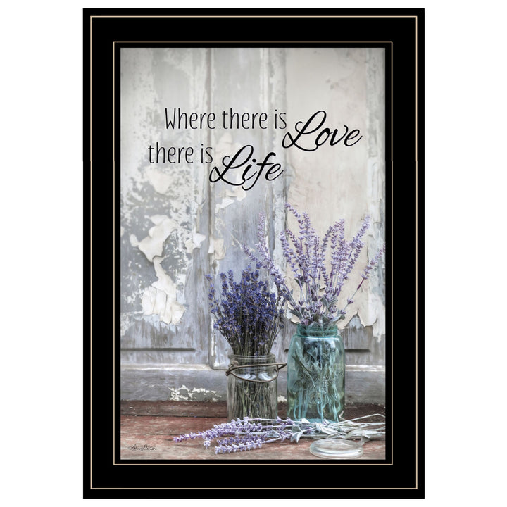 Where There is Love 3 Black Framed Print Wall Art