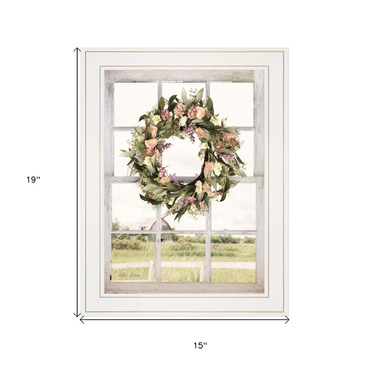 Summer View 2 White Framed Print Wall Art