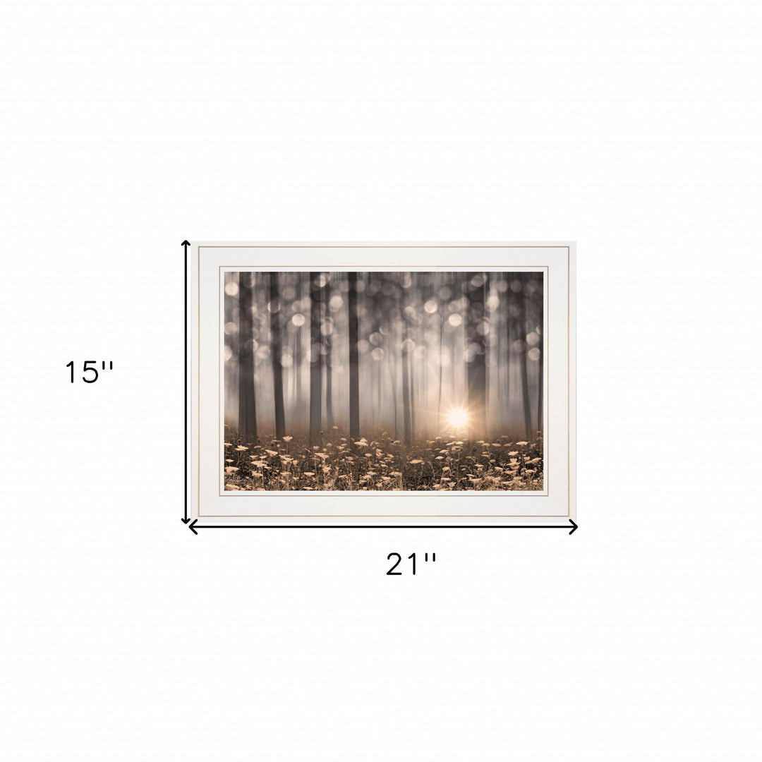 Enchanted Morning 1 White Framed Print Wall Art