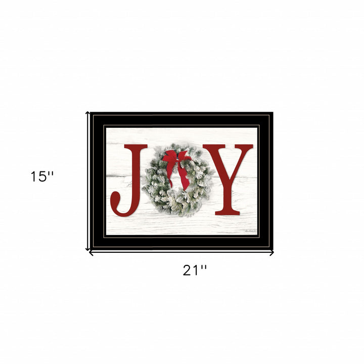 Christmas Joy 5 Black Framed Print Wall Art