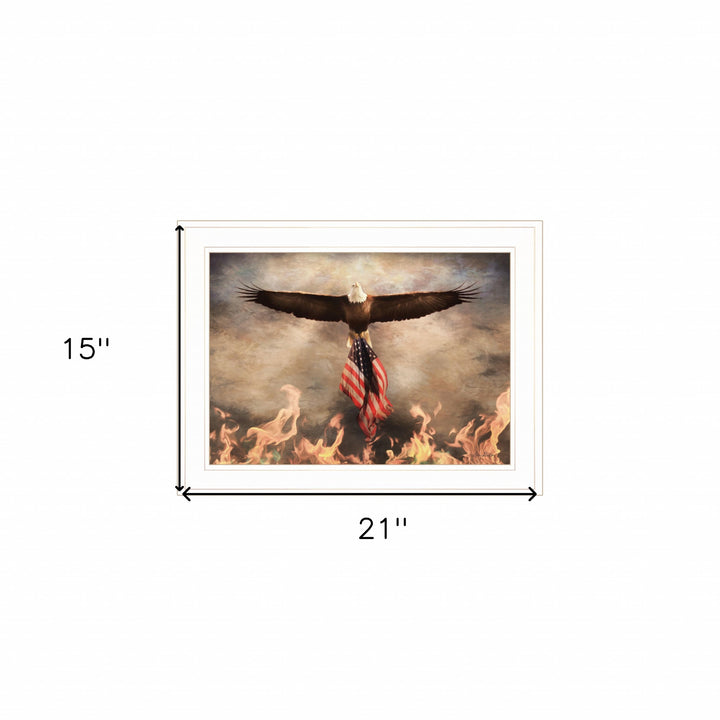 Blaze of Glory 1 White Framed Print Wall Art