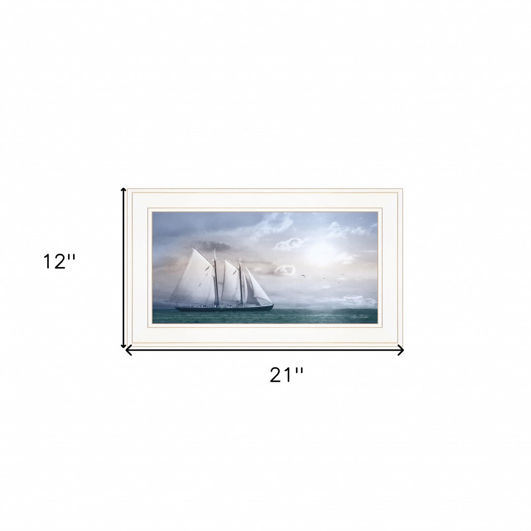 Adventure on the Seas 1 White Framed Print Wall Art