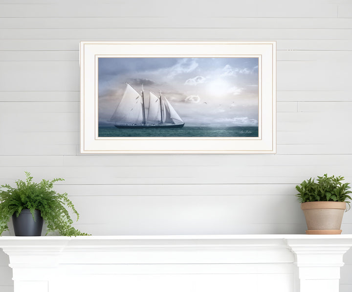 Adventure on the Seas 1 White Framed Print Wall Art