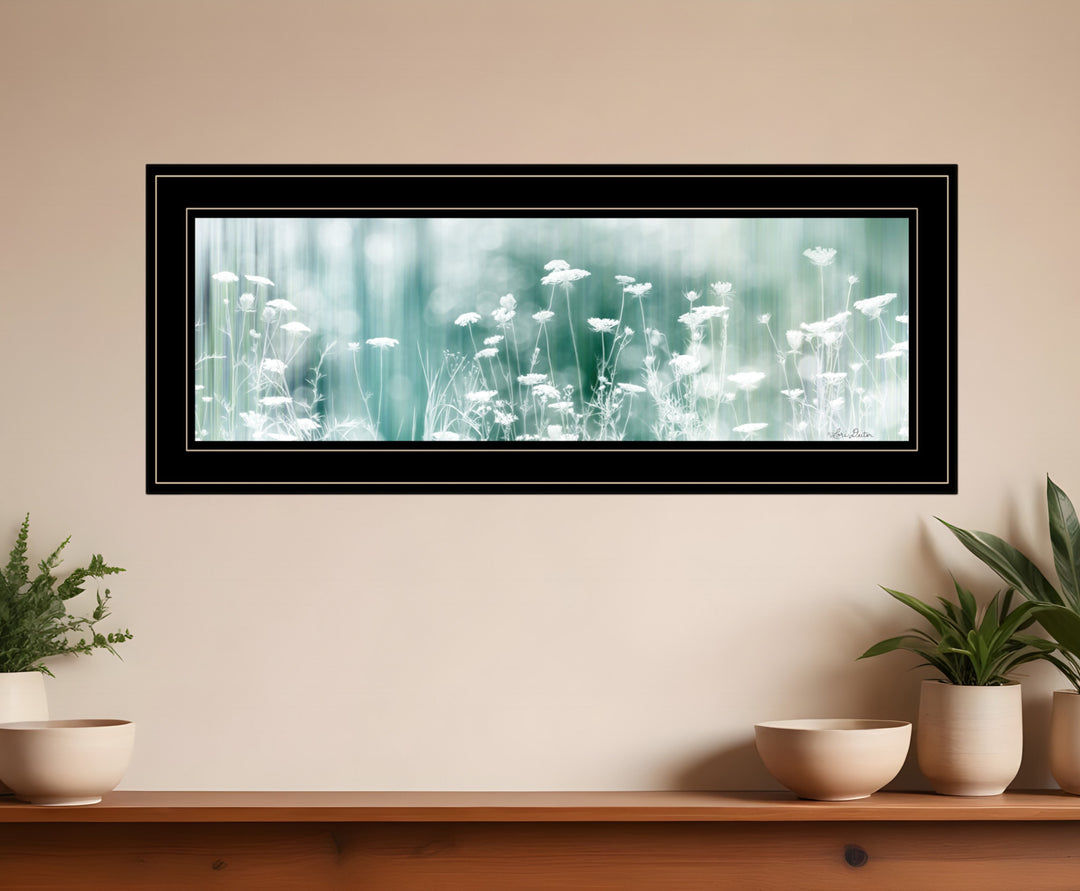 Dreamy Meadow 2 Black Framed Print Wall Art