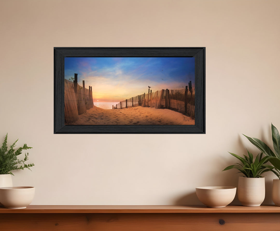 A New Day 3 Black Framed Print Wall Art