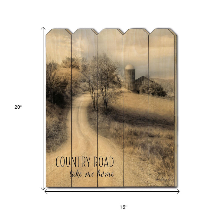 Country Road Take Me Home Unframed Print Wall Art