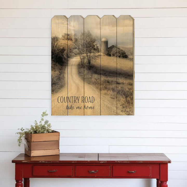 Country Road Take Me Home Unframed Print Wall Art