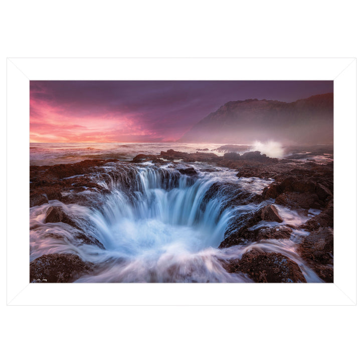 Genesis 1 White Framed Print Wall Art