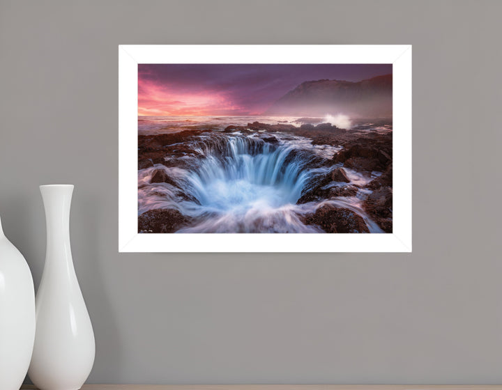 Genesis 1 White Framed Print Wall Art