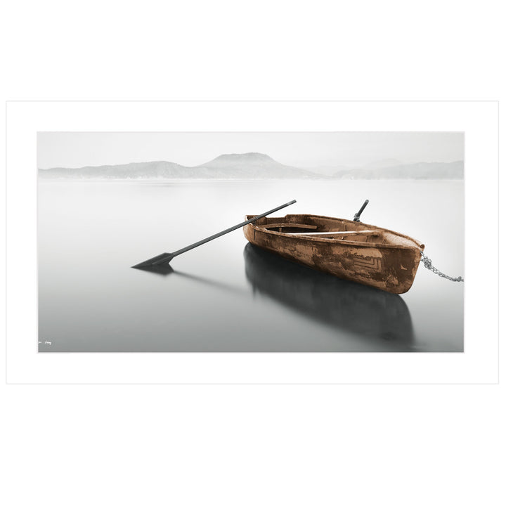 Solitude 1 White Framed Print Wall Art