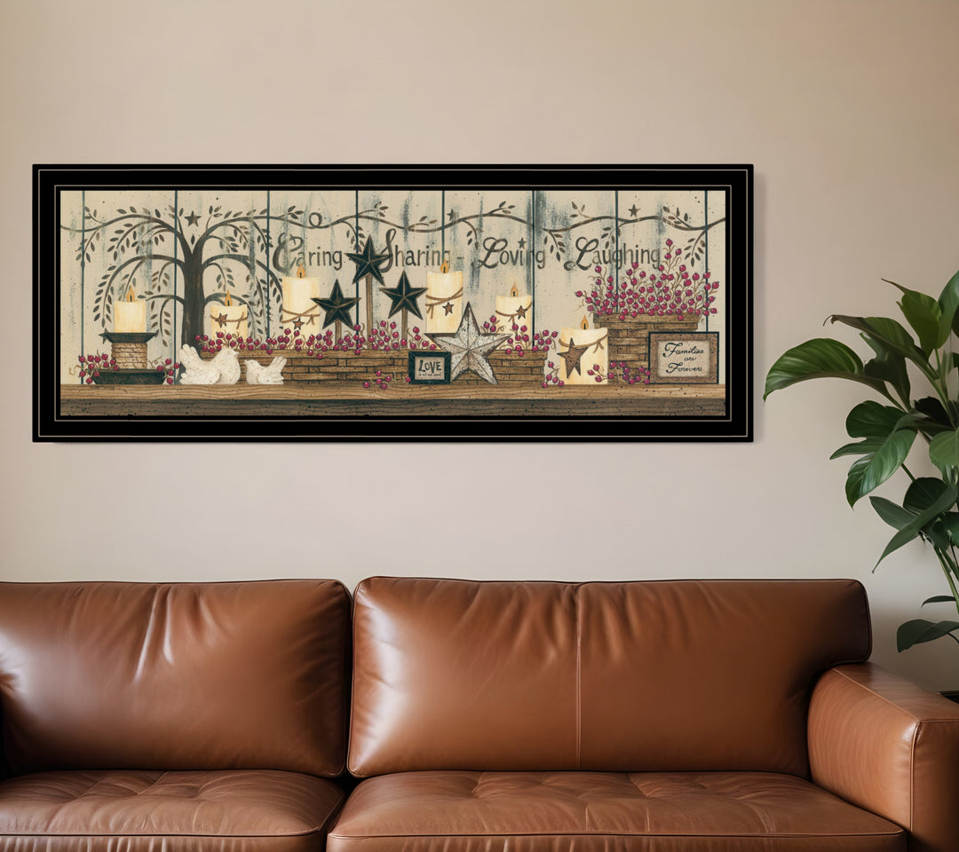 Willow Tree Shelf Collection 2 Black Framed Print Wall Art