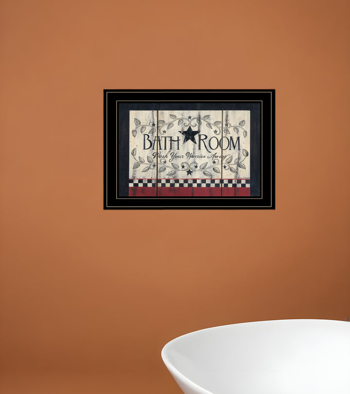 Bath Room Black Framed Print Bathroom Wall Art