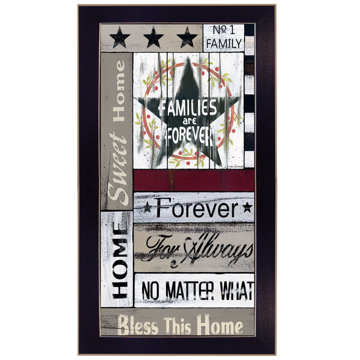 Families are Forever 3 Black Framed Print Wall Art