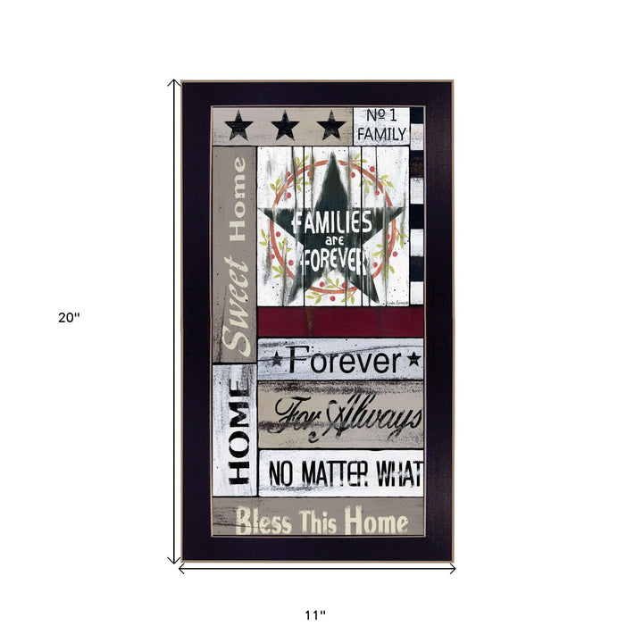 Families are Forever 3 Black Framed Print Wall Art