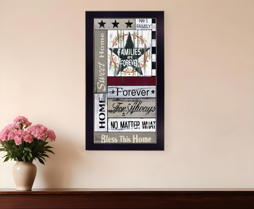 Families are Forever 3 Black Framed Print Wall Art