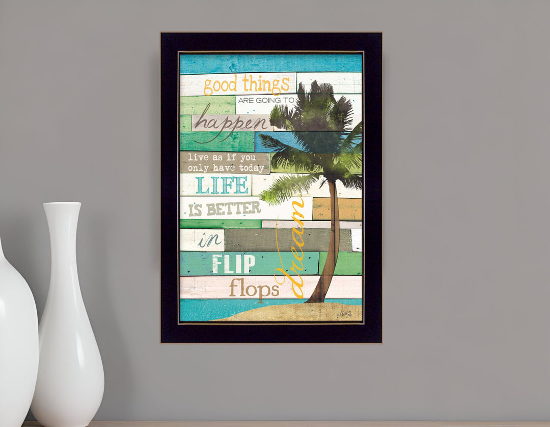 Good Things 1 Black Framed Print Wall Art