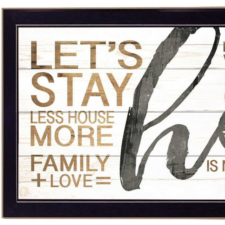 Home 5 Black Framed Print Wall Art