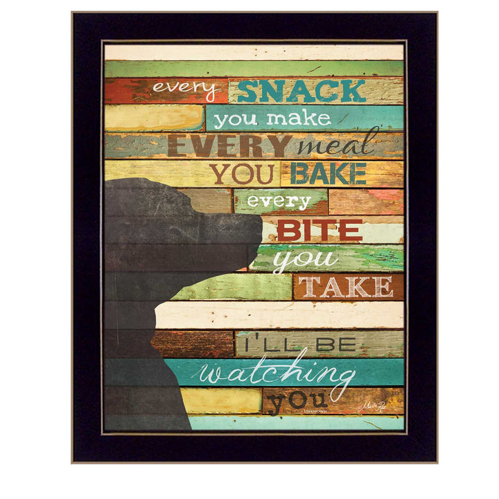 Ill Be Watching You 8 Black Framed Print Wall Art