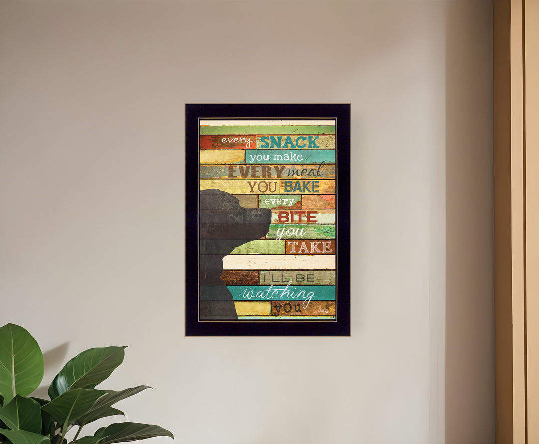 Ill Be Watching You 4 Black Framed Print Wall Art