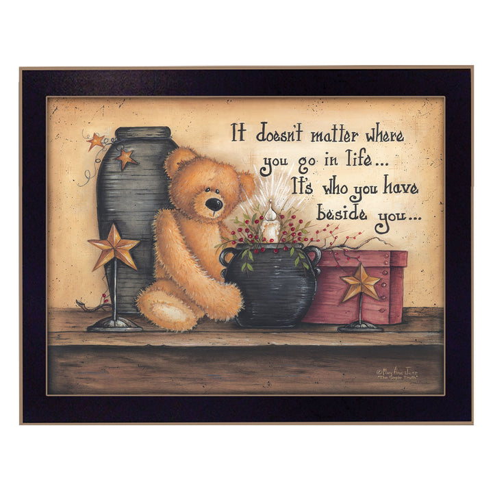 The Simple Truth 2 Black Framed Print Wall Art