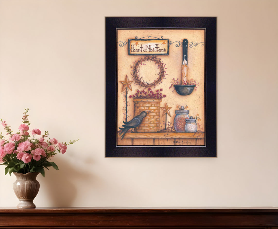 Heart of the Home 5 Black Framed Print Wall Art