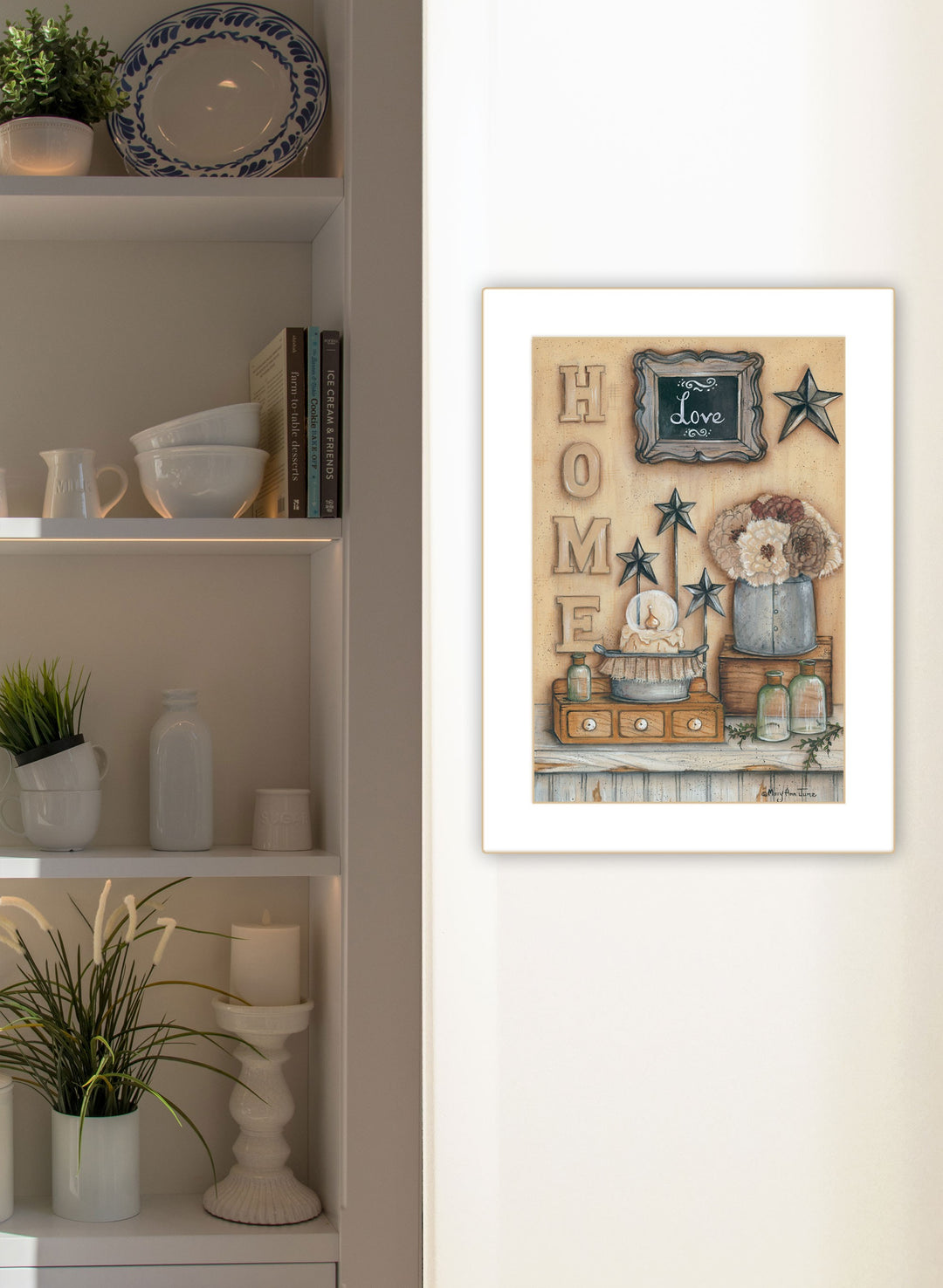 Friends 3 White Framed Print Wall Art