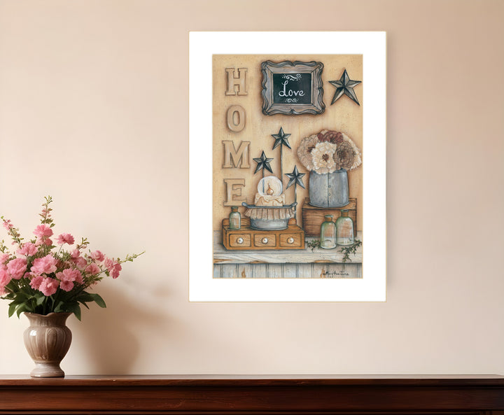 Friends 3 White Framed Print Wall Art