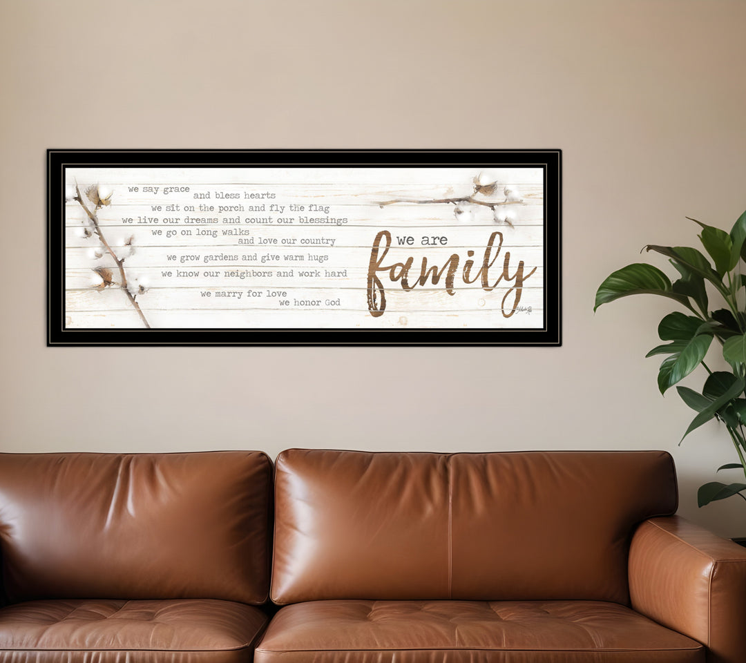 We are Family Black Framed Print Wall Art