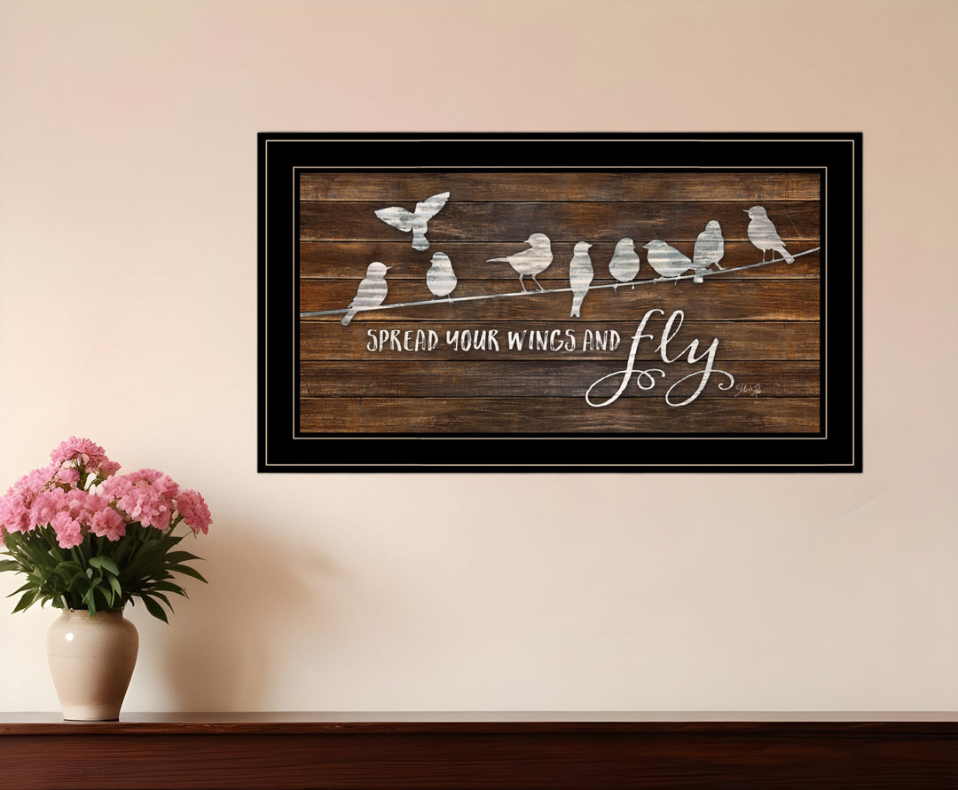 Spread Your Wings and Fly 2 Black Framed Print Wall Art