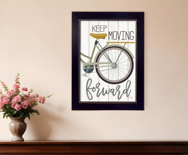 Moving Forward Black Framed Print Wall Art