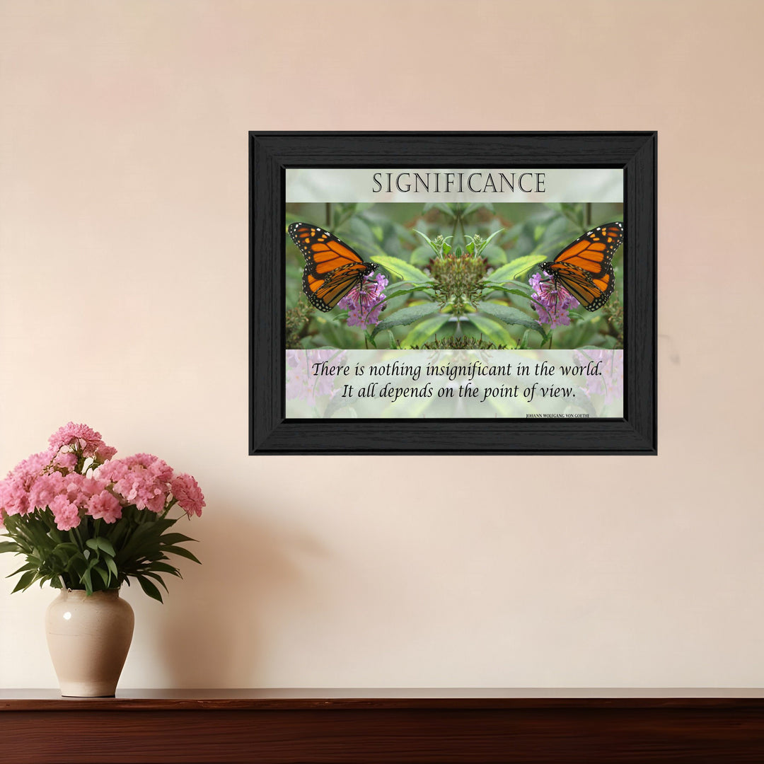 Significance 3 Black Framed Print Wall Art