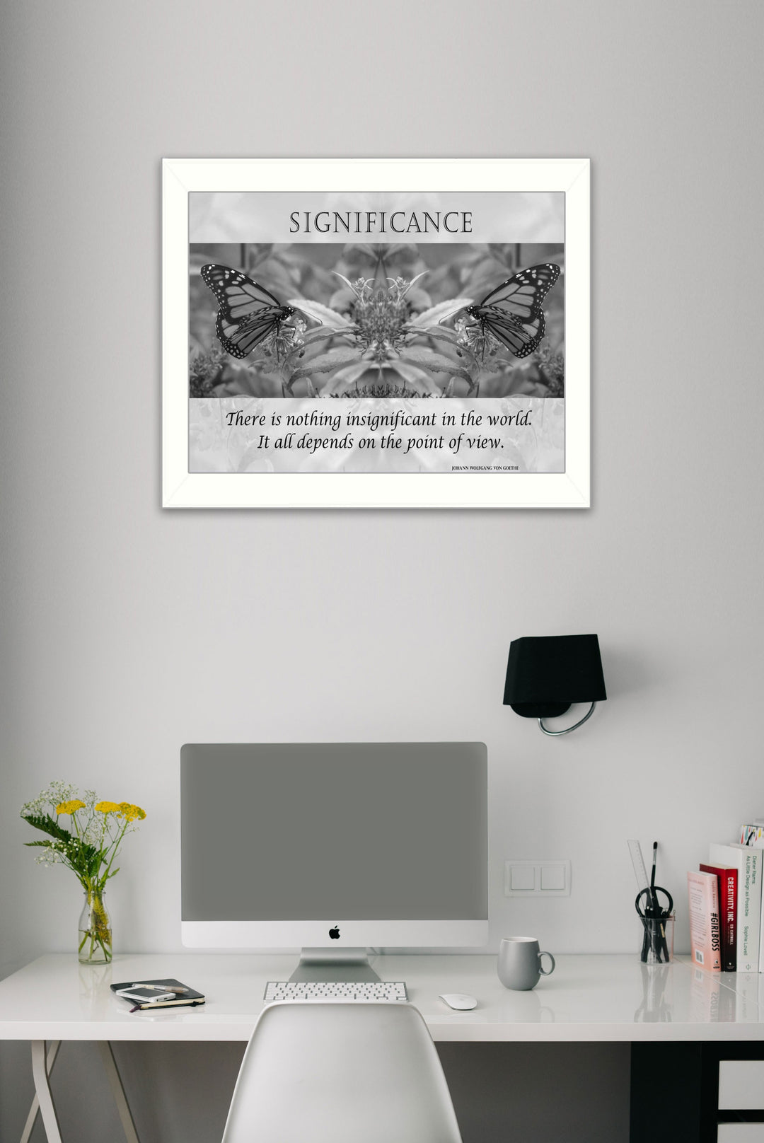 Significance 6 White Framed Print Wall Art