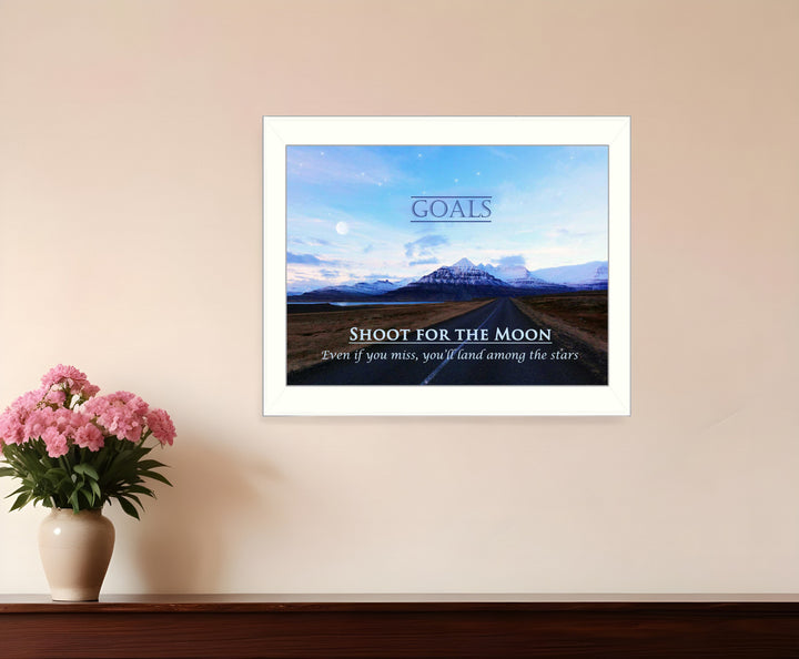 Goals 4 White Framed Print Wall Art