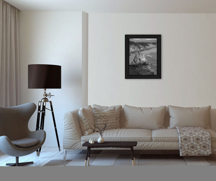 Strength 6 Black Framed Print Wall Art