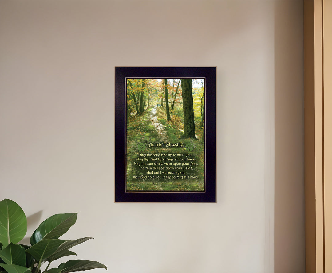 Irish Blessing 3 Black Framed Print Wall Art