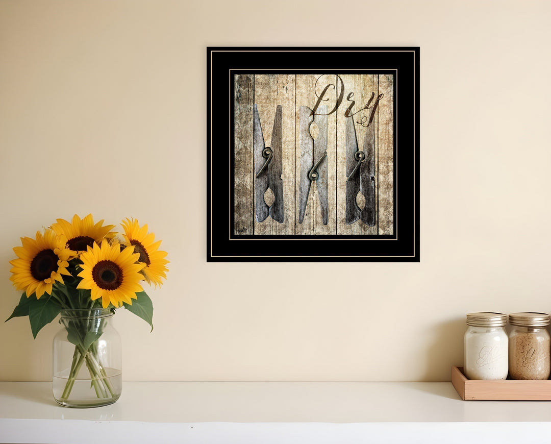 Dry 2 Black Framed Print Wall Art