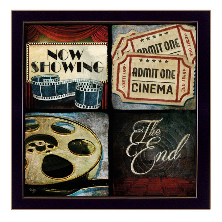 At The Movies 1 Black Framed Print Wall Art