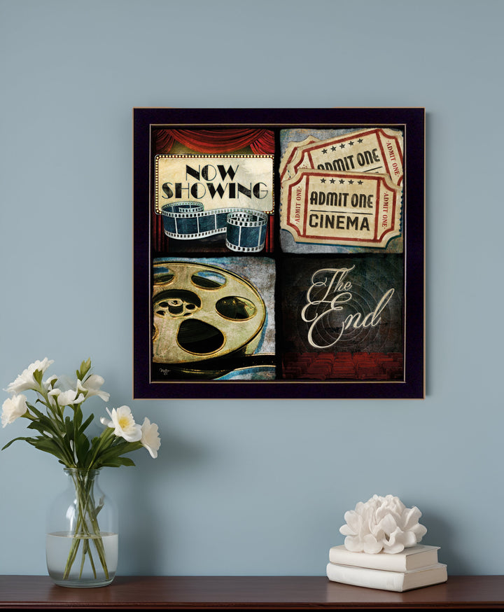 At The Movies 1 Black Framed Print Wall Art