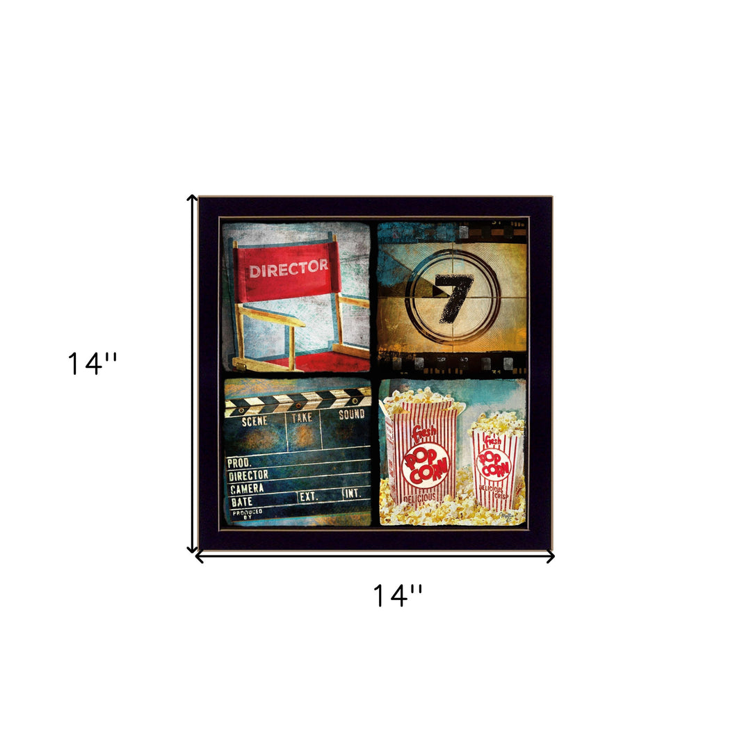 At The Movies 2 Black Framed Print Wall Art