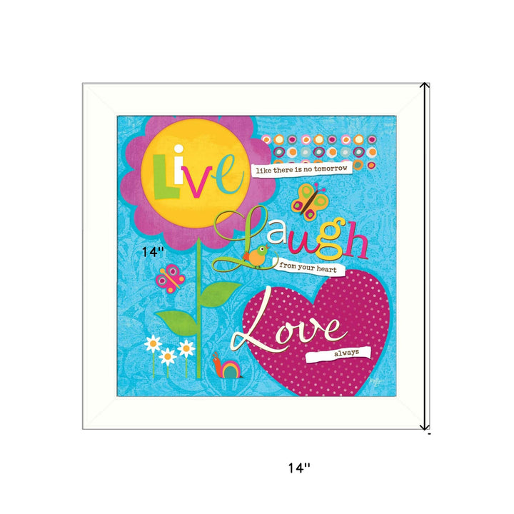 Love Always White Framed Print Wall Art