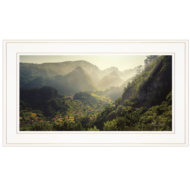 Land of the Hobbits Martin Podt Ready to Hang Framed Print White Frame White Framed Print Wall Art