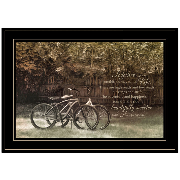 Journey Together 2 Black Framed Print Wall Art