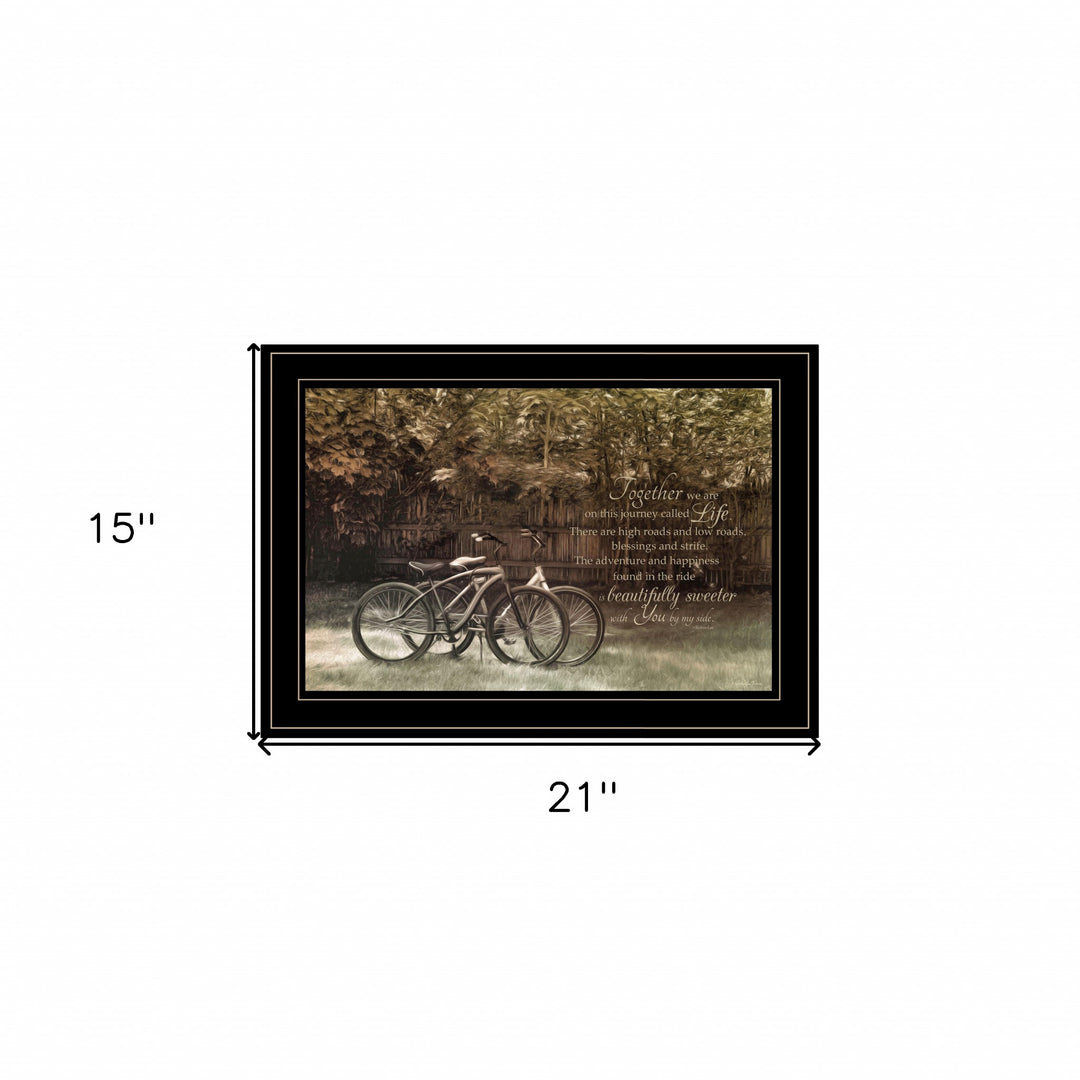 Journey Together 2 Black Framed Print Wall Art